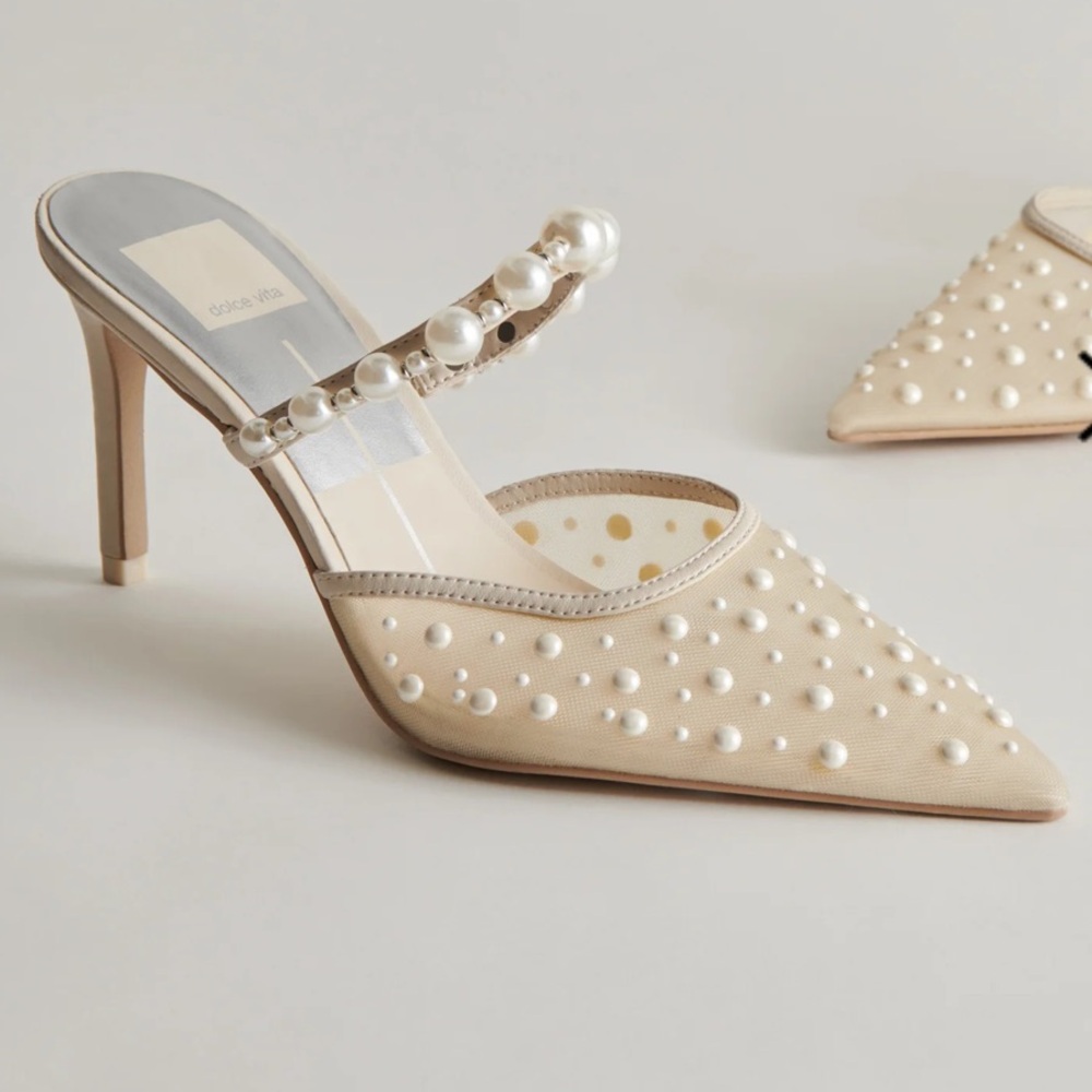 Dolce Vita Katik Pearl Heels - 9 WIDE